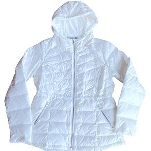 ATHLETA Down Jacket, Women’s Medium. Color: White